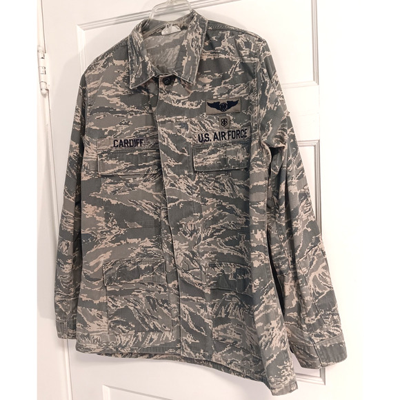 US Military Cargo Jacket 42R Tiger Camo BDU Combat Tactical Air Force Field Coat - Picture 2 of 10
